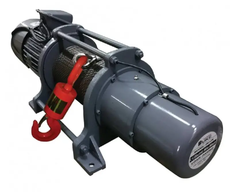 Duke WIN-DU212 Electric Wire Rope Winch – 1-Ton Lifting Capacity, 415V Industrial Grade
