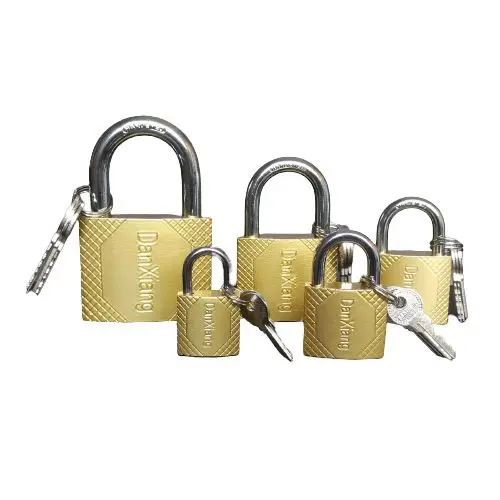 DX Steel Padlock – Compact Shackle, 20–63 mm Fit, Rugged All-Metal Construction