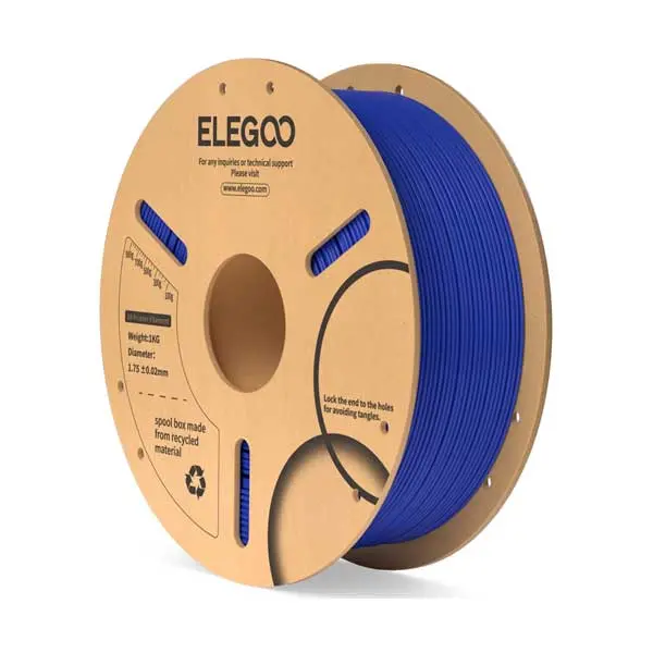ELEGOO Dark Blue PLA 3D Printer Filament – 1.75mm, 1kg Spool, High-Precision (PLA-175-DB-1KG)