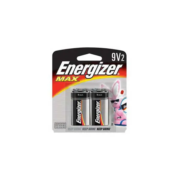 Energizer MAX 9V Alkaline Battery – 2 Pack