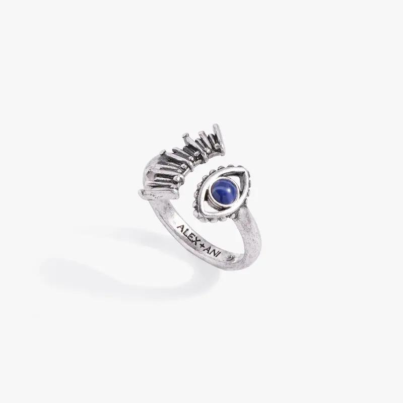 Evil Eye Adjustable Wrap Ring