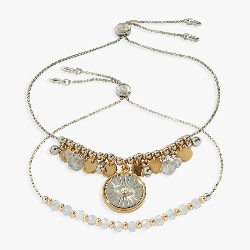 Evil Eye Protection Bolo Bracelet Gift Set