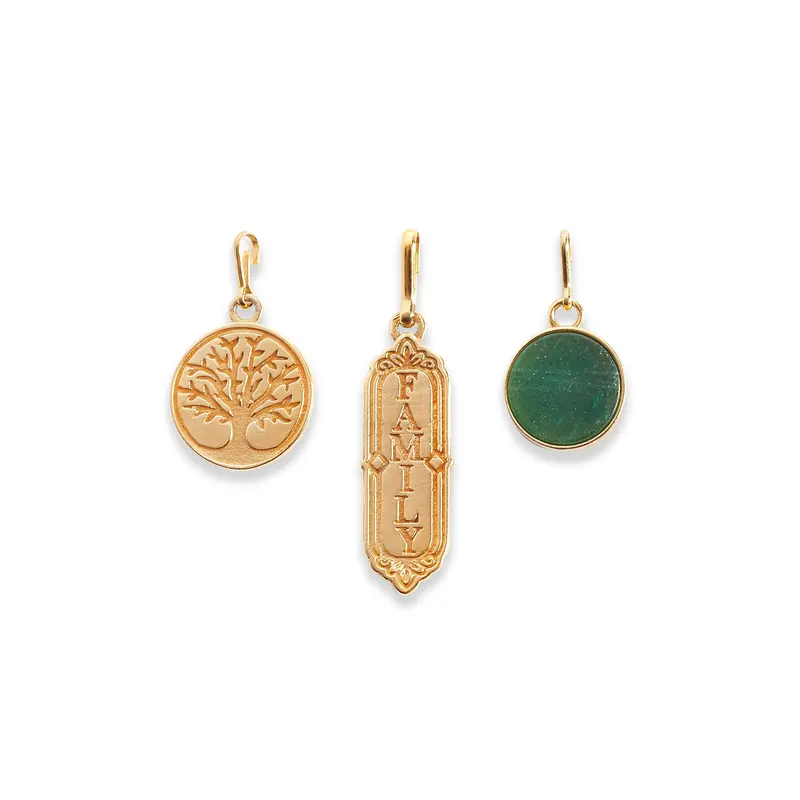 Family Connection Charm Set — Three Meaningful Pendants