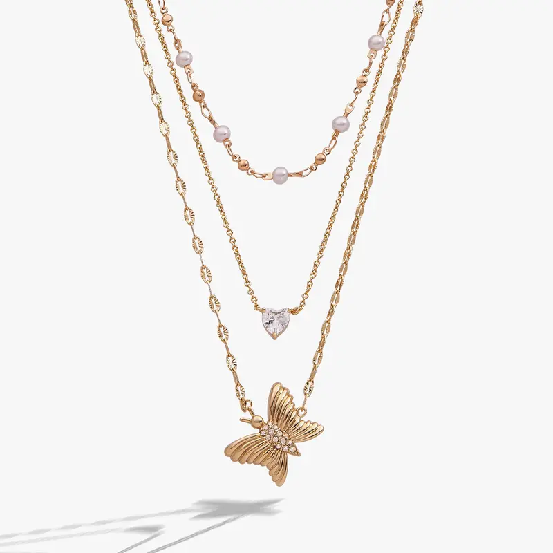 Festival Butterfly Stranded Necklace