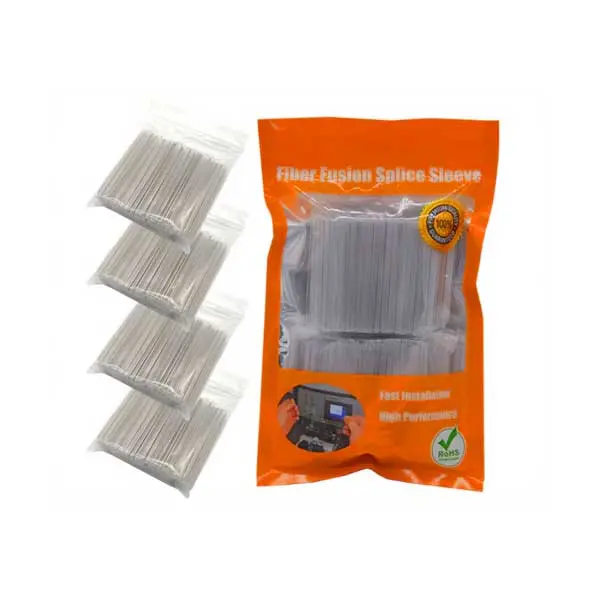 Fiber Optic Fusion Splice Sleeves – 2.5mm Diameter × 60mm Length, Clear Protective Tubes, 400-Pack FSS-2.5-60-400