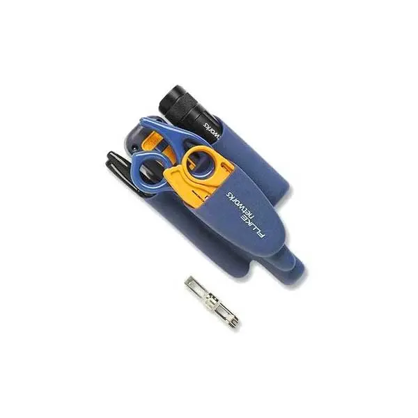 Fluke Networks IS60 Pro-Tool Kit – Includes Impact Tool, Snips, Stripper, Sharpie, LED Light & More