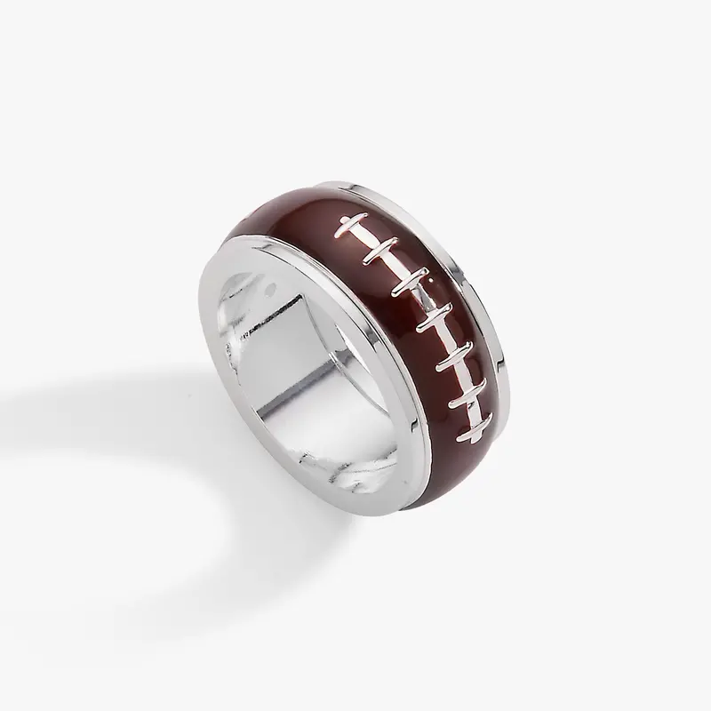 Football-Themed Fidget Ring for Fans