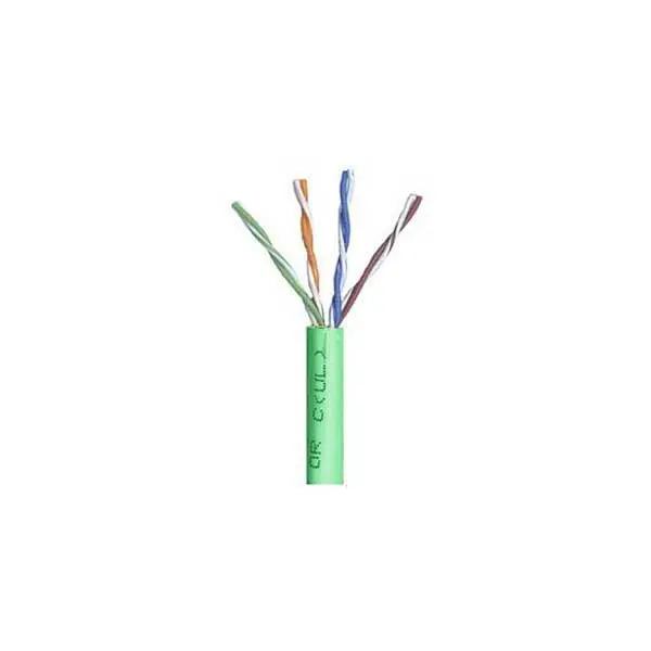 Green Cat5e Network Cable – 24 AWG, 4-Pair, 350 MHz, PVC Jacket, Sold by the Foot
