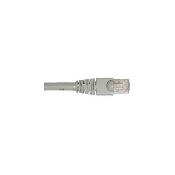 Grey Cat5e Booted Patch Cable – 14 ft Color-Coordinated Network Cable