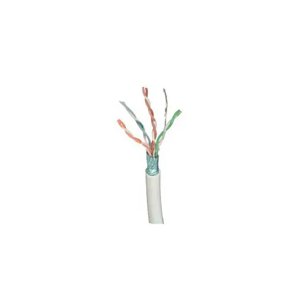Grey Cat6 Shielded Ethernet Cable – 23AWG, 4-Pair, 550MHz, PVC Jacket, Sold by the Foot