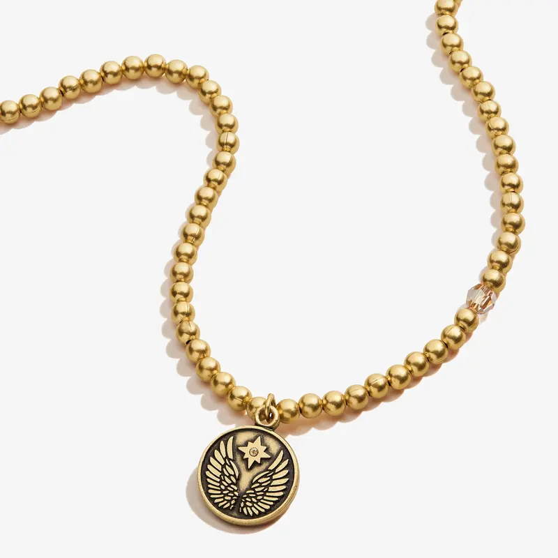 Guardian Angel Crystal Pendant Necklace