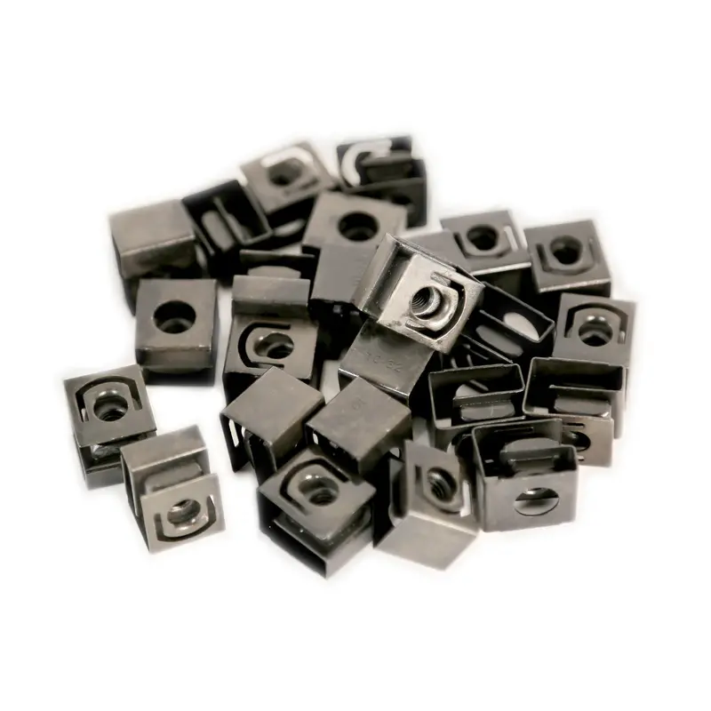 Hammond 1421N25 Rack Rail Clip Nuts – 10-32 Threaded Mounting Hardware, 25-Pack