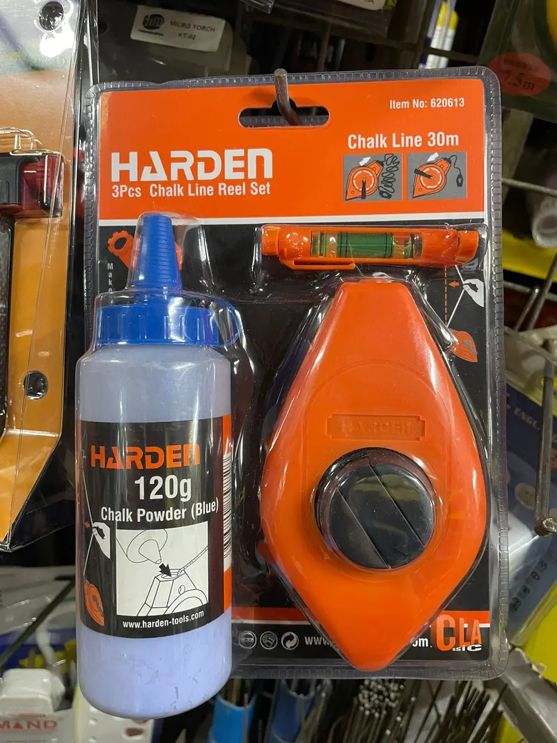 HARDEN CLR-H620613 Chalk Line Reel – 30-Meter Professional Grade