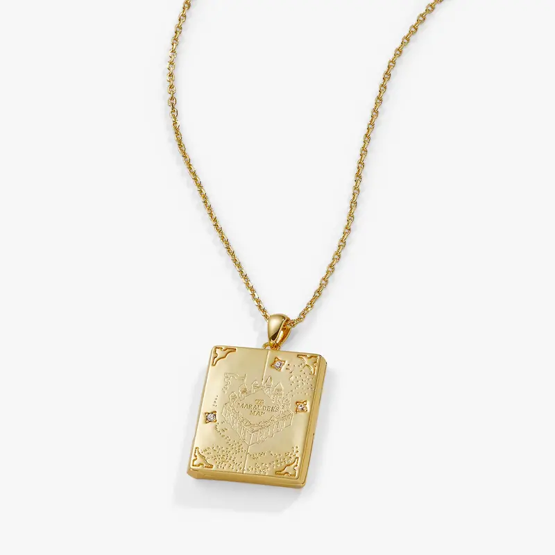 Harry Potter Mischief Managed Locket Pendant Necklace
