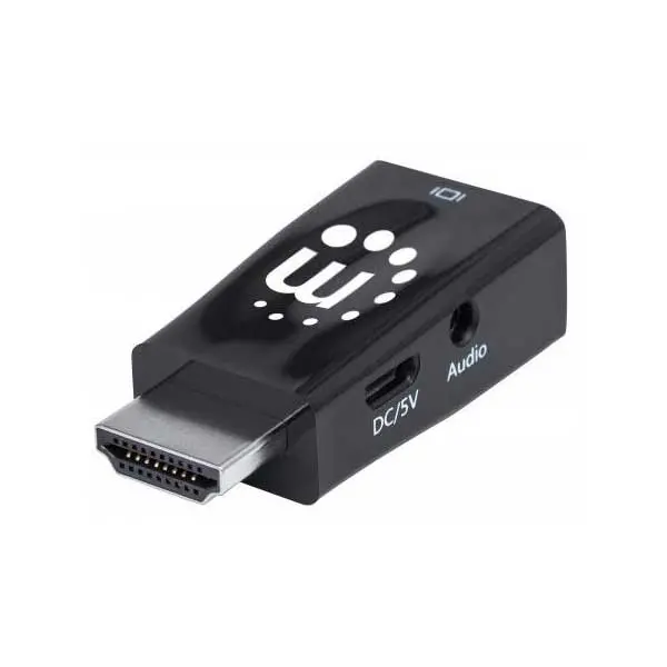 HDMI to VGA Micro Converter with Built-in Audio Extraction