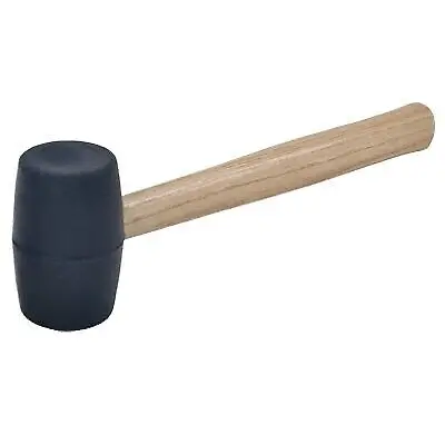 Heavy-Duty Black Rubber Striking Mallet for Construction & Carpentry | HAM-RM