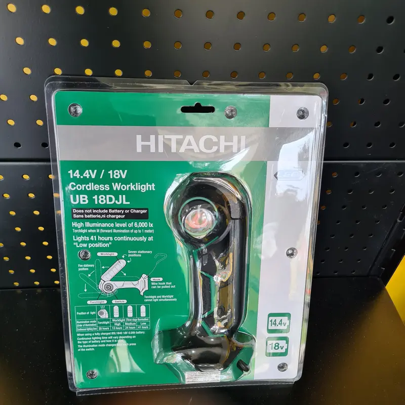 Hikoki H-UB18DJL Cordless Worklight – 14.4V / 18V Dual-Voltage LED Task Light