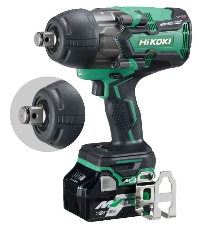 HiKOKI WR36DB 36V Multi-Volt Cordless Impact Wrench, 1/2″ Drive | H-WR36DB