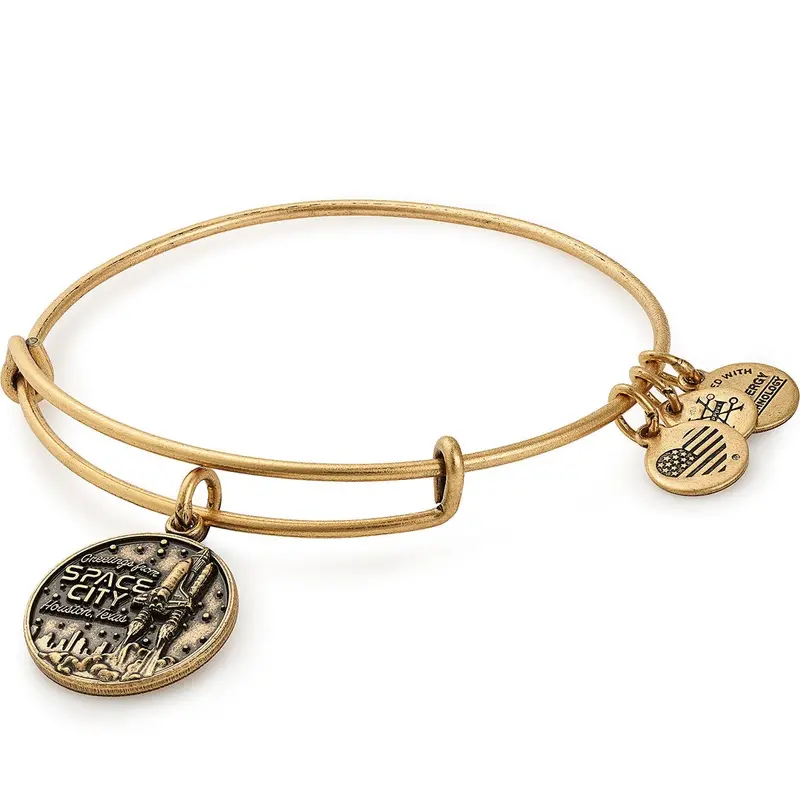 Houston ‘Space City’ Charm Bangle – Texas Pride Bracelet