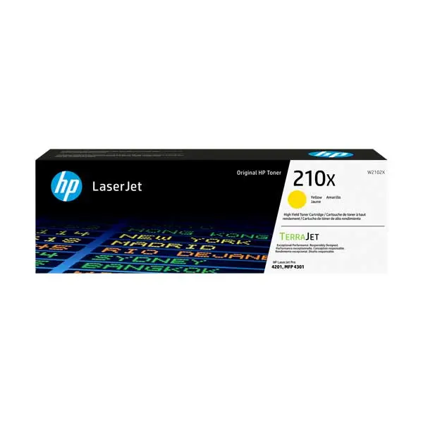 HP 210X Yellow LaserJet Toner – OEM Replacement for HP Color LaserJet Models (W2102X)