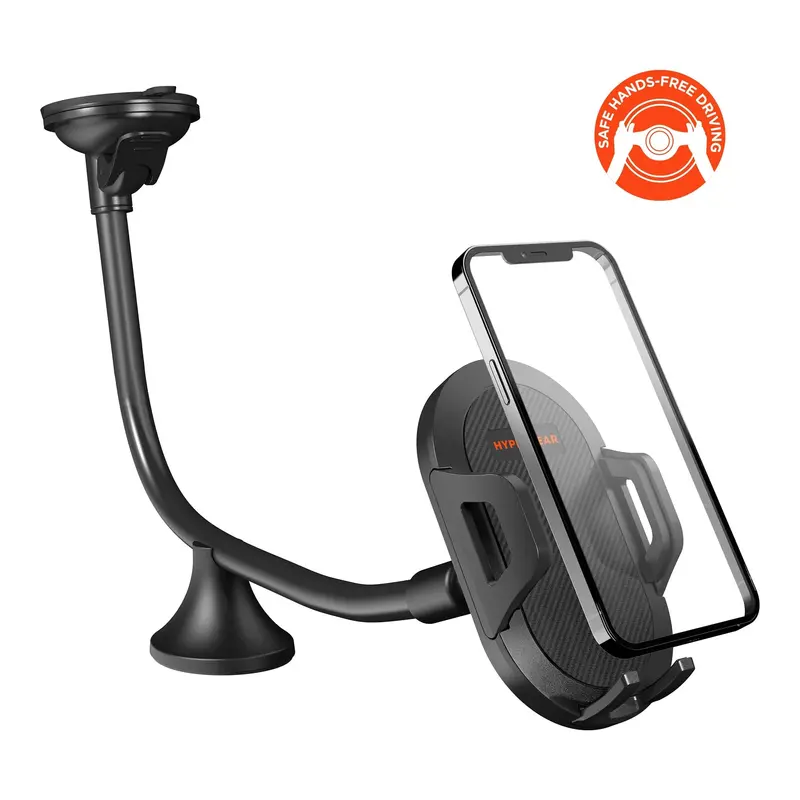 HyperGear Windshield-Flex Adjustable Car Phone Holder with 360° Rotation