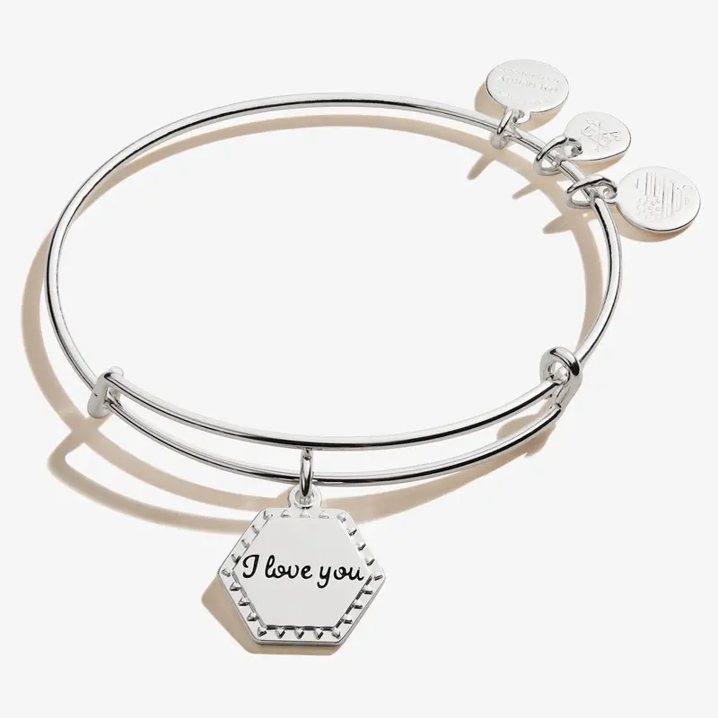 ‘I Love You’ Sentimental Charm Bangle