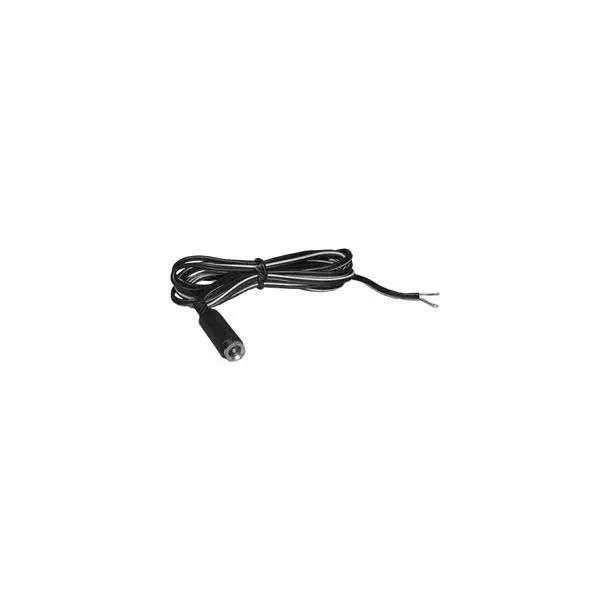 In-Line DC Power Jack — 6′ 18AWG Cable, 2.1mm Center-Positive Plug