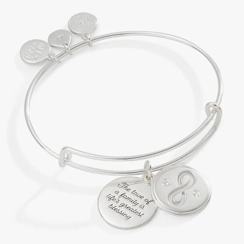 Infinity Symbol Bangle with Hidden Positive Message