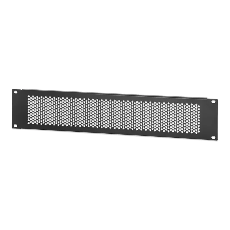 Intellinet 2U Vented Blank Panel – 19-Inch Rack-Mount, Black