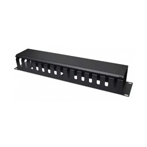 Intellinet 716062 2U Rackmount Cable Management Panel with Removable Cover