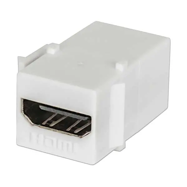 Intellinet 771351 HDMI Keystone Coupler – Slim Inline Adapter, Female-to-Female