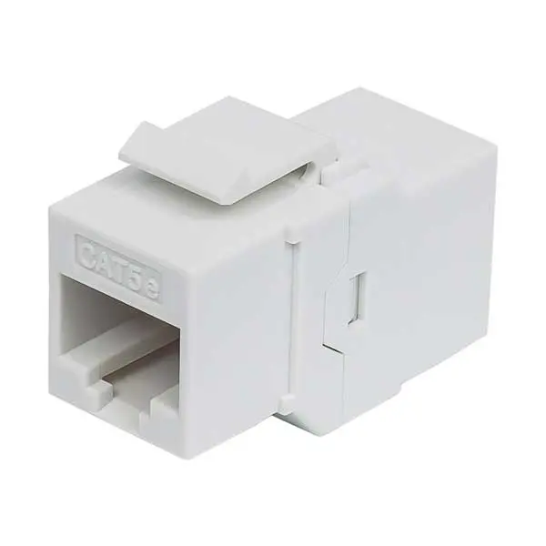Intellinet Cat5e Keystone Inline Coupler – Low-Profile RJ45 Pass-Through Connector