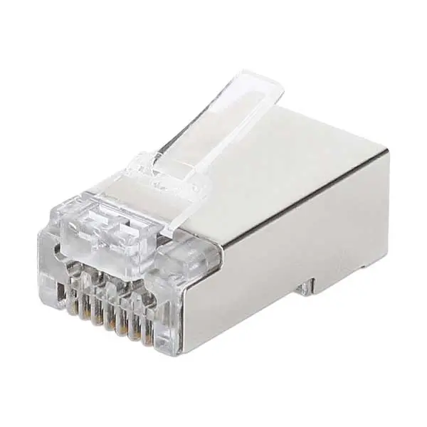 Intellinet CAT6a Shielded RJ45 Crimp Plugs – 100-Pack, 10Gbps Rated