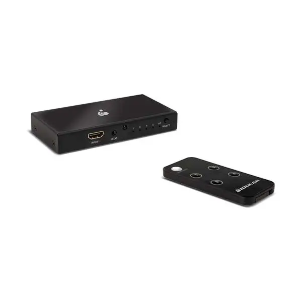 IOGEAR GHDSW8K4 4-Port 8K HDMI Switch – Ultra HD Audio/Video Selector with HDR Support