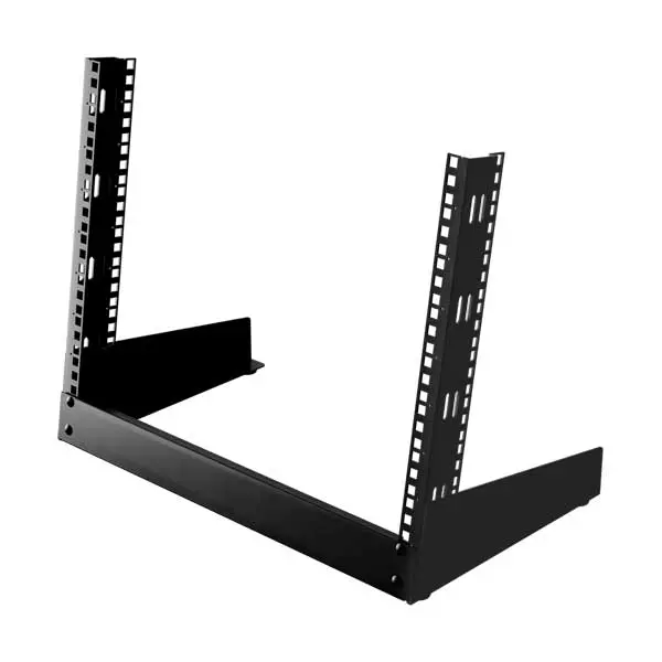 IOGEAR GRDH8U 8U Open-Frame Desktop Server Rack: 19-Inch, 110lb Load Capacity, TAA Compliant