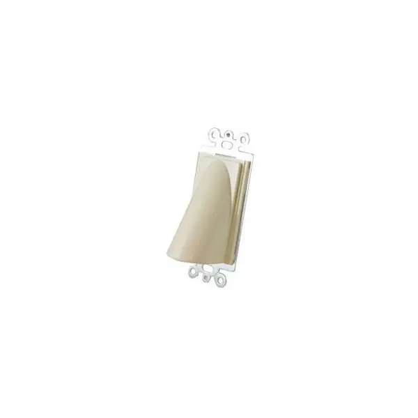 Ivory Bulk Cable Wall Plate Insert – Single-Gang Fit