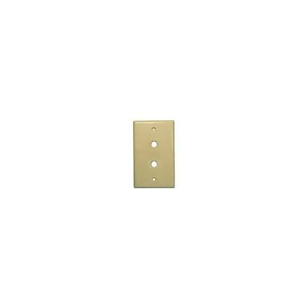 Ivory Dual-F81 Coaxial Wall Plate – Low-Profile Installation