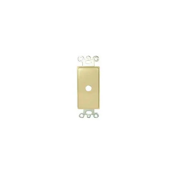 Ivory Single-Hole Custom Wall Plate Insert – Versatile Mounting Base