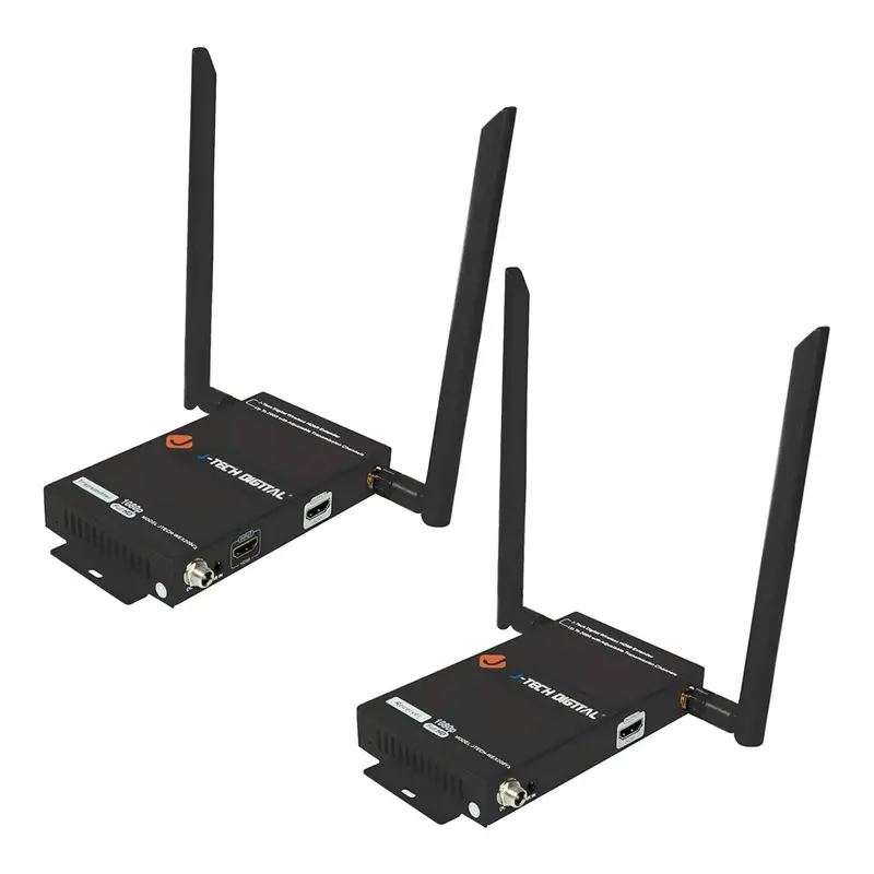J-Tech Digital Wireless HDMI Extender – 1080p, 1×2 Transmitter/Receiver Kit (JTECH-WEX200V3)