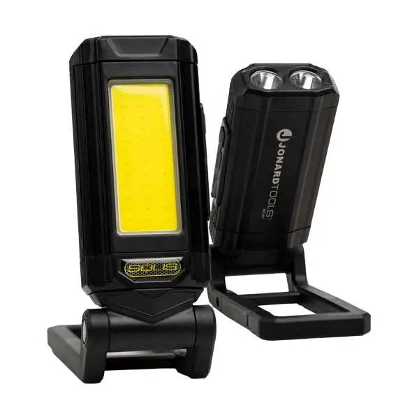 Jonard Tools SOLIS Rechargeable 360° Rotating LED Worklight – 400-Lumen Magnetic Light