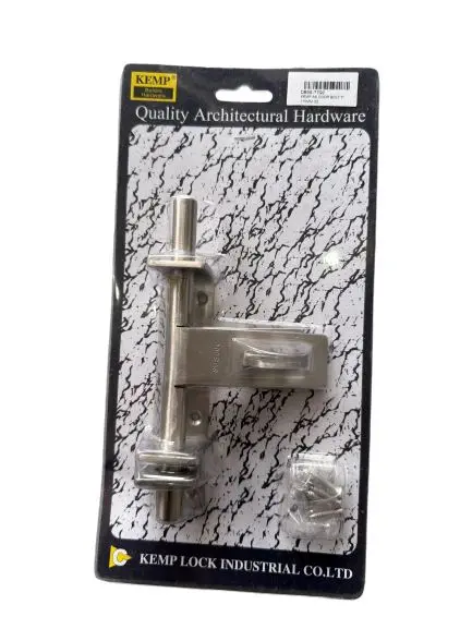 Kemp Stainless Steel Door Bolt — 7″ (175 mm), Corrosion-Resistant Q2 Grade