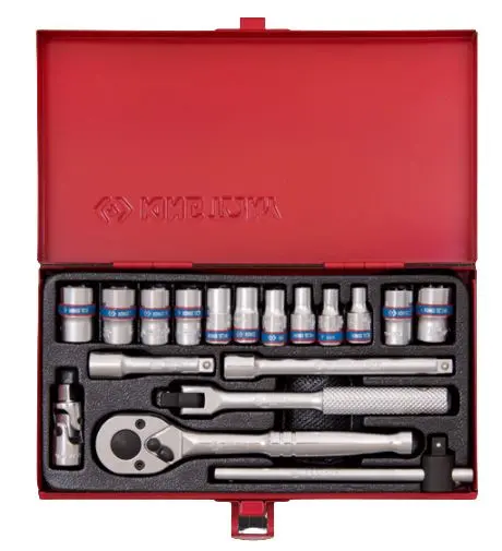 King Tony 1/4″ Drive 18-Piece Metric Socket Set – 12-Point, 4–12 mm | 2019MR