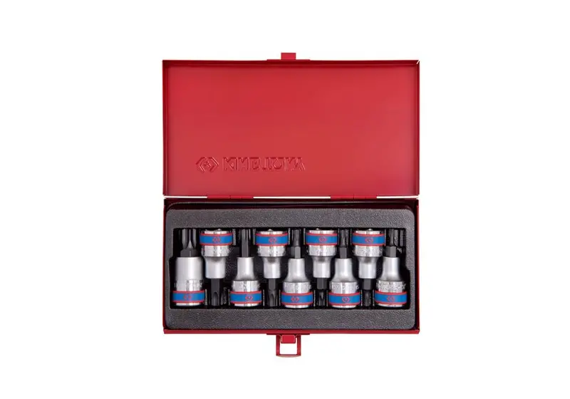 King Tony 4109PR Star Bit Socket Set – 1/2 Inch Drive, 9-Piece Kit