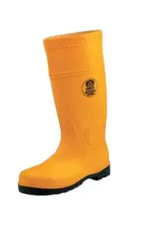 KING’S Yellow PVC Safety Boots with Steel-Toe Protection (Sizes 6–11)