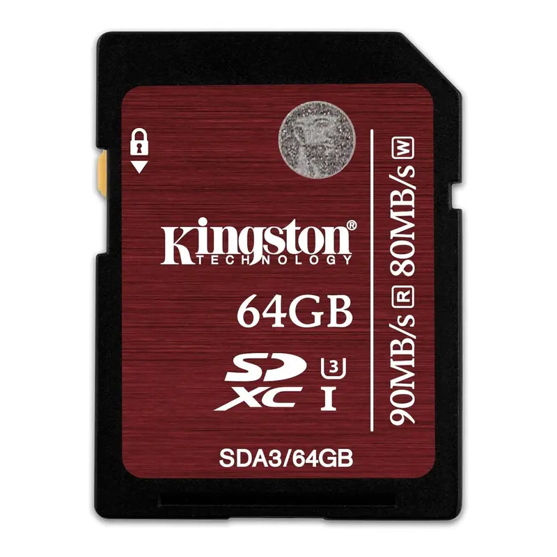 Kingston 64GB UHS-I SDXC Memory Card – Class 10