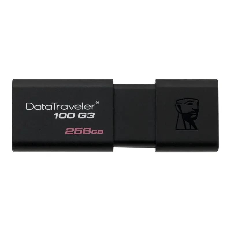 Kingston DataTraveler 100 G3 USB 3.0 Flash Drive – 256GB Portable Storage (DT100G3/256GB)