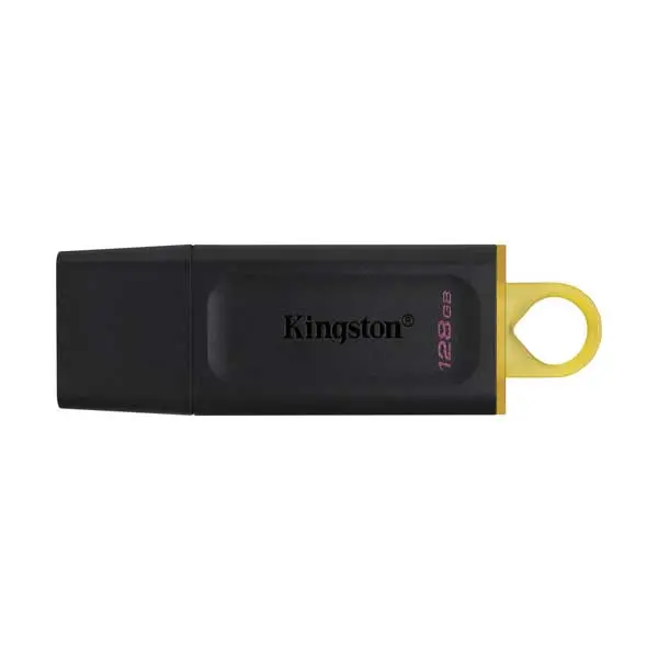 Kingston DataTraveler Exodia 128GB USB 3.2 Flash Drive – Durable Portable Storage with Keyring & Cap