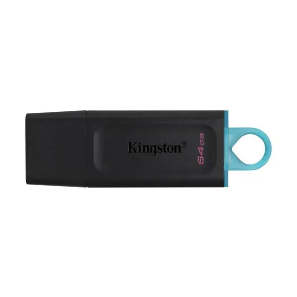 Kingston DataTraveler Exodia 64GB USB 3.2 Flash Drive – Reliable Plug-and-Play Storage with Keyring & Cap