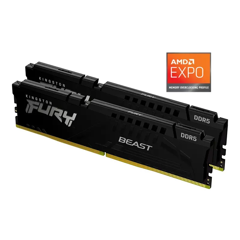 Kingston FURY Beast DDR5 Memory Kit – 32GB (2×16GB), 6000MT/s