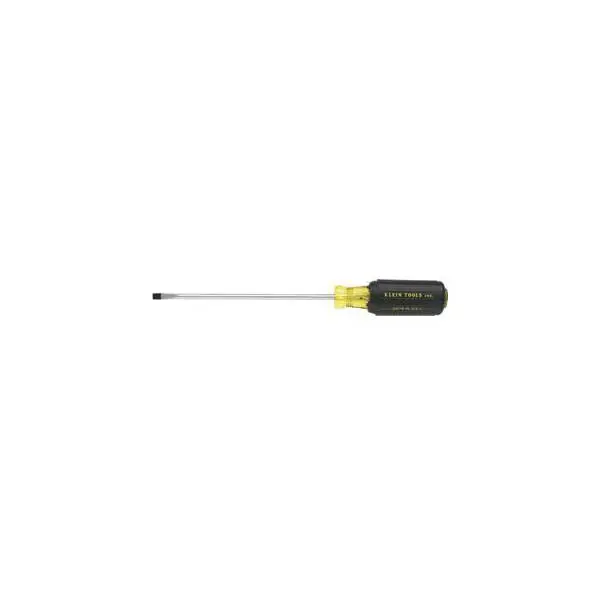 Klein 8-Inch 3/16-Inch Cabinet-Tip Screwdriver with Round Shank